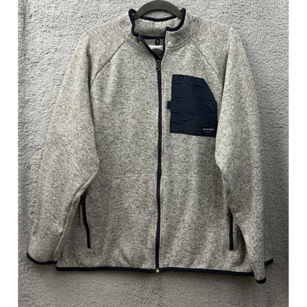 Old Navy Size Large Pullover Fleece Sweatshirt Jacket Quarter Zip Size XL Men's
